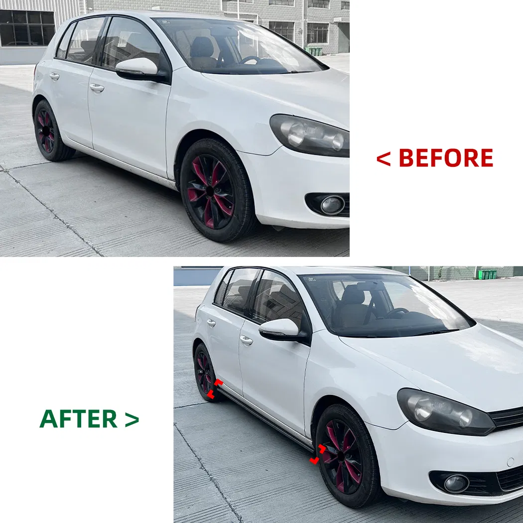 Golf Mk6 Gloss Black Side Skirts 2