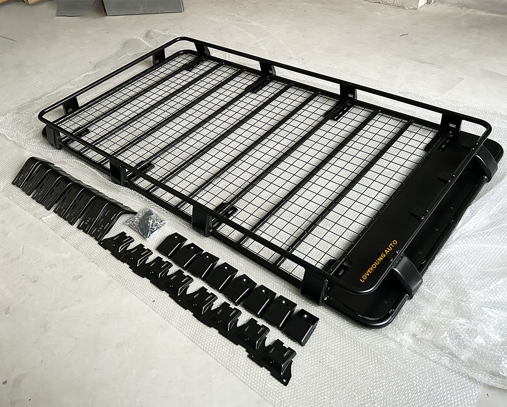 Steel Roof Rack Cargo Basket with 500lbs Capacity Car Top Luggage Carrier
