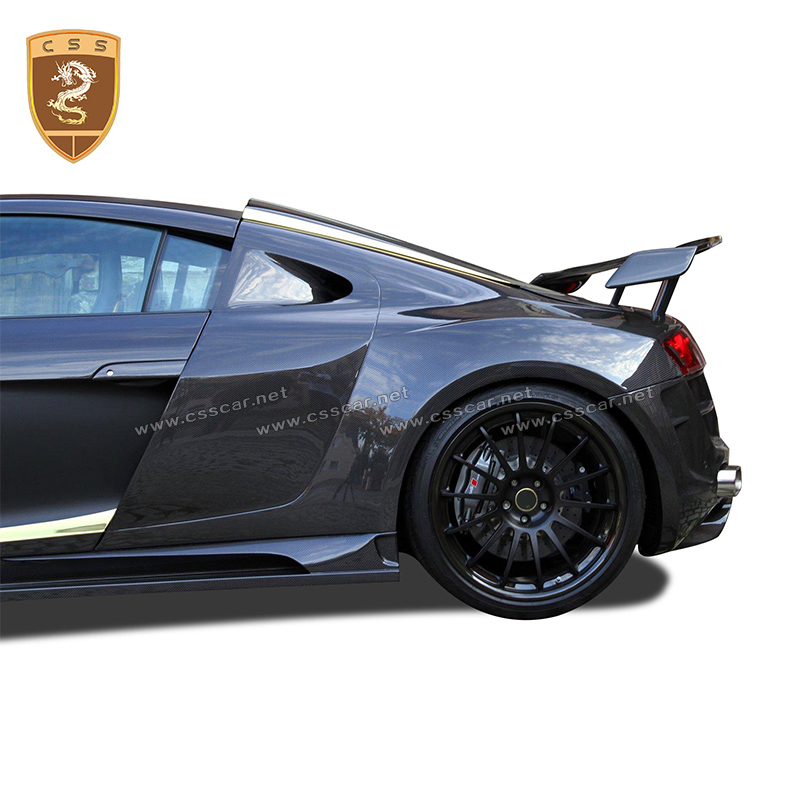 Cheapest Price Ppi Style R8 Carbon Fiber Rear Trunk Spoiler Wing for Audi
