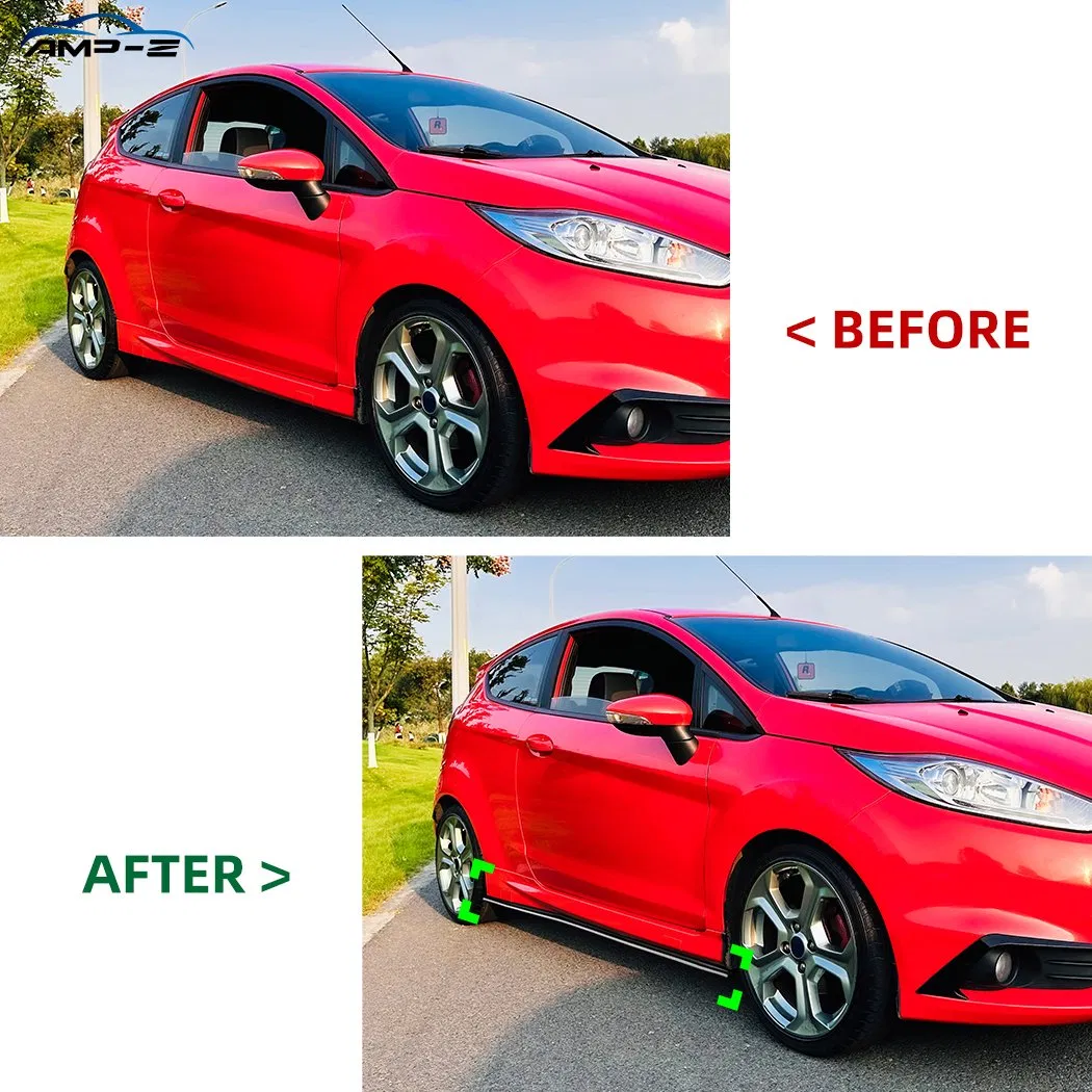 Fiesta Mk7 Gloss Black Side Skirt for Ford Fiesta Mk7 St Line 2012-2017 Car Accessories