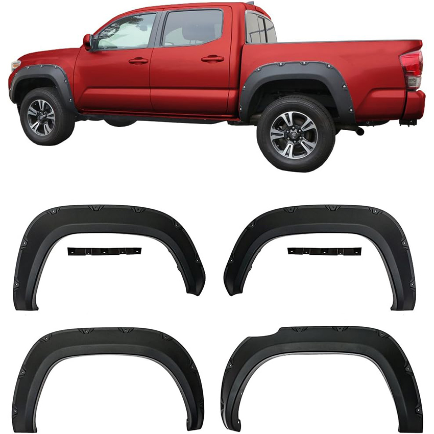 4X4 Auto Part Accessories Wheel Arch Fender Flares Auto Fenders for Toyota Tacoma 2016-2021