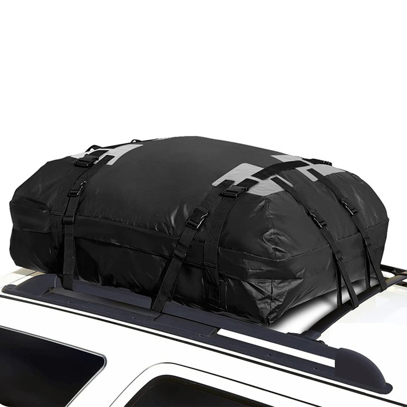 Car Roof Bag Cargo Carrier Waterproof Luggage Box with 10 Straps Esg15161