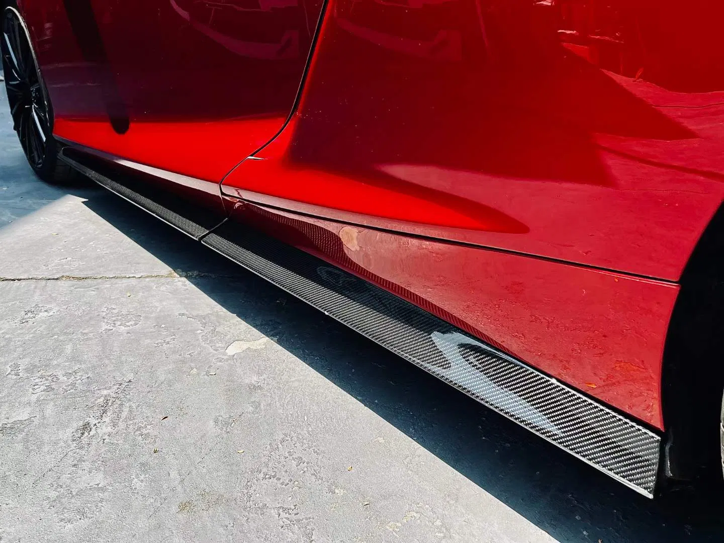 Dry Carbon Fiber Novite Style Welcome Pedal Car Front Lip Rear Diffuser Side Skirts Small Body Kit for Mclaren Gt