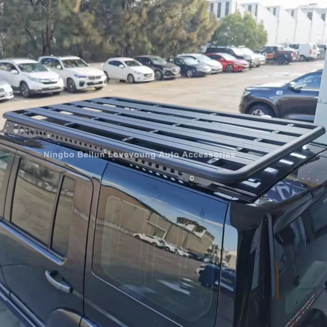 High Quality Aluminum Alloy Flat Platform Roof Rack Roof Basket with Special Bracket for Prado/Landcruiser/Patro