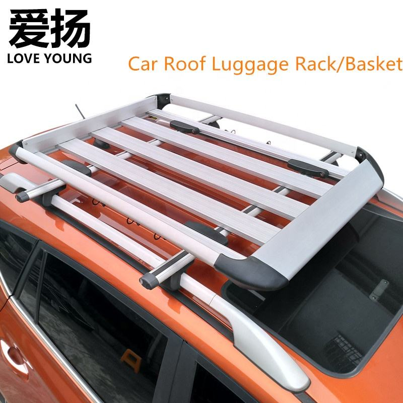 Aluminum Alloy SUV Roof Luggage Basket Cargo Rack Roof Rack Basket