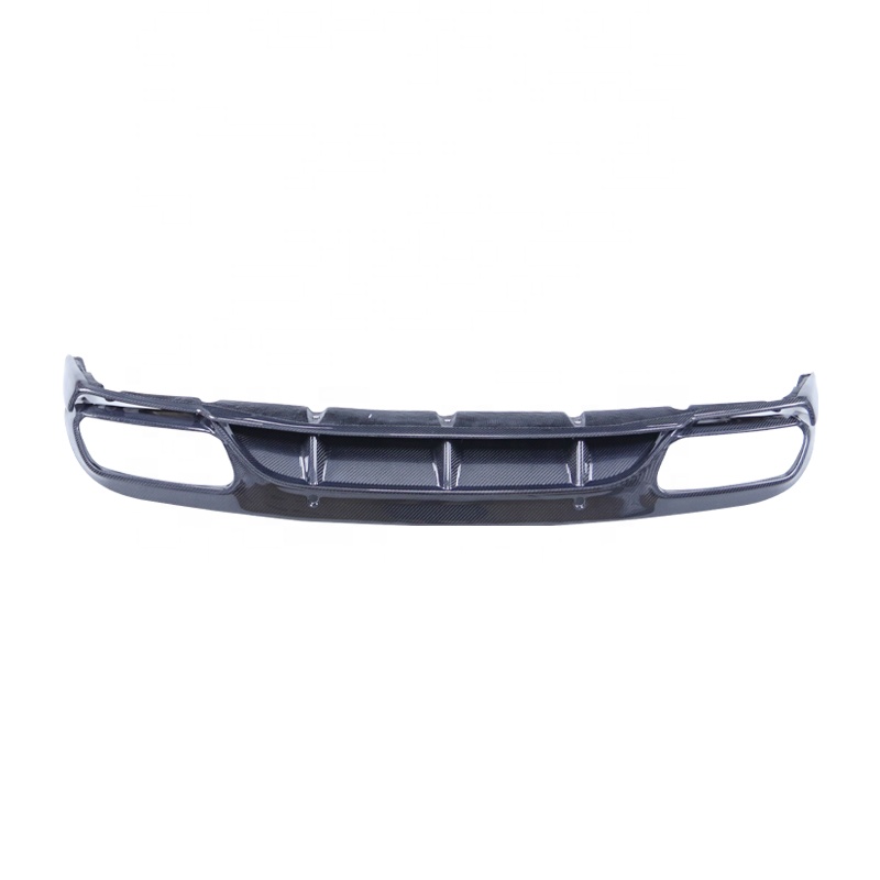 ED Style Carbon Fiber Rear Diffuser Bumper Lip Tail Pipe for 2015-2020 Mercedes Benz W205 C63 C43