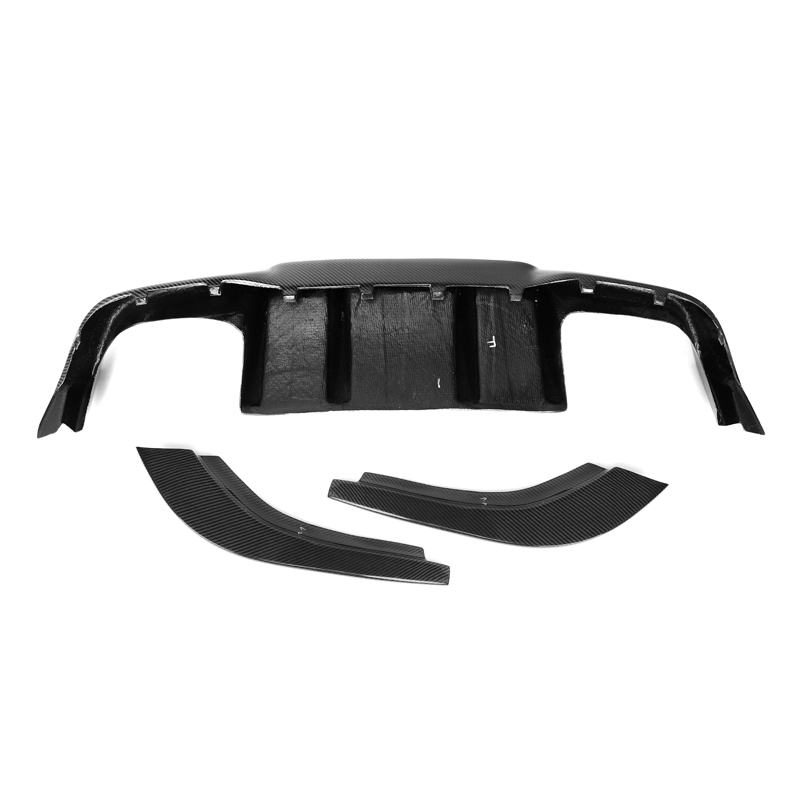 For BMW M2 F87 2014-2018 Carbon Fiber V Style Rear Bumper Diffuser Lip Spoiler New Condition F87 M2 Competition Rear Diffuser
