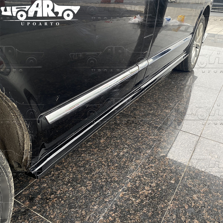 ABS Plastic Carbon Fiber 4 Parts Car Side Skirt for VW T6 Swb Multivan 2015+