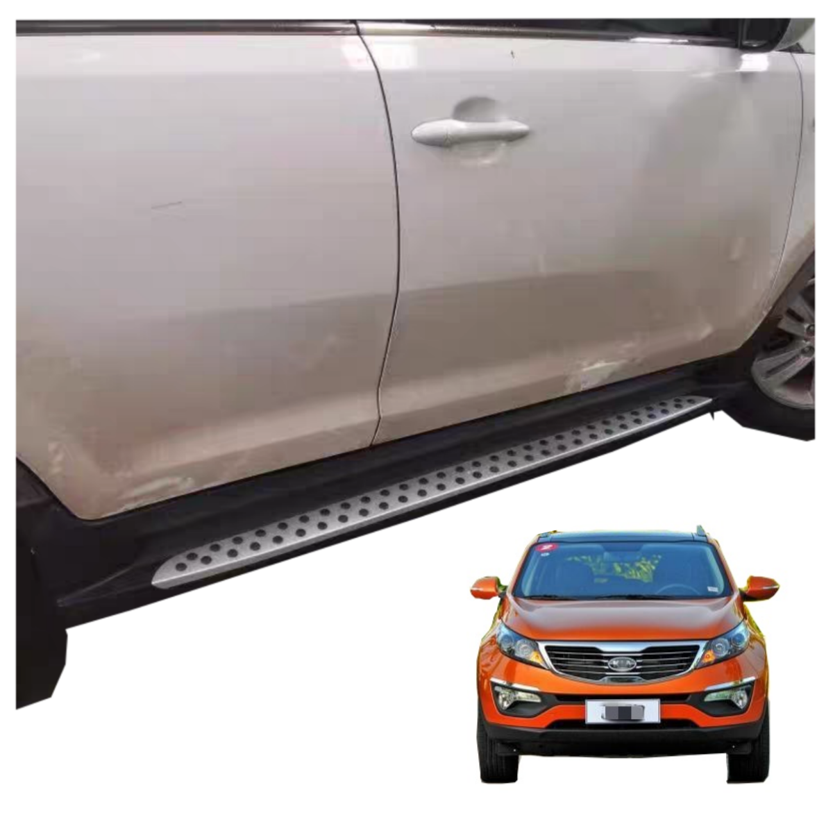 Hot-sale Car Auto Accessories Running Bar Side Steps for KIA Sportage R 2010-2017 High Quality Running Boards