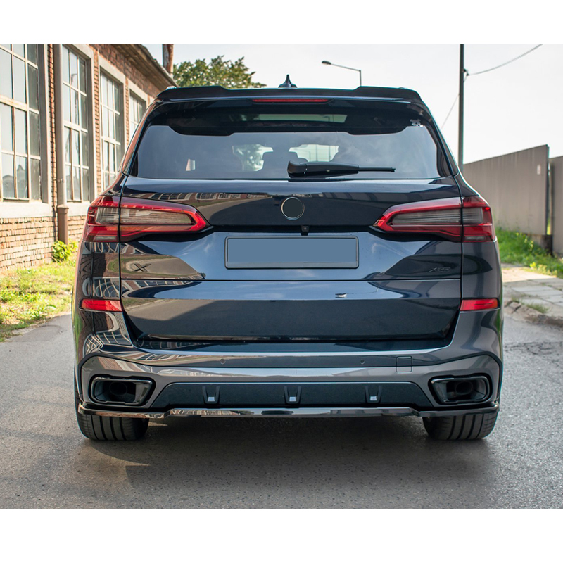 Black ABS Material Rear Bumper Lip Diffuser for BMW X5 G05 2018-2023