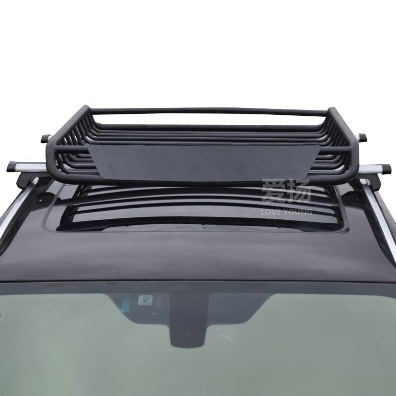 SUV Roof Iron Luggage Rack Steel Cargo Frame Roof Carrier Rack Universal Roof Rack Basket