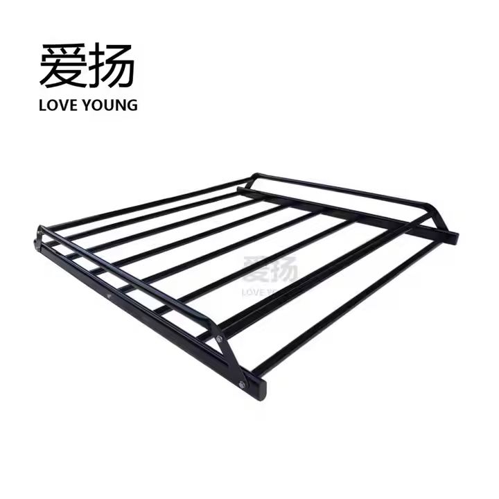 Universal Quality Steel Simple Roof Cargo Rack Carrier Black Car Rack Basket