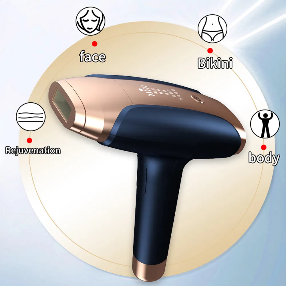 Depiladora a laser IPL recarregável 3 em 1 instrumento de remoção de pelos indolor permanente epilador elétrico