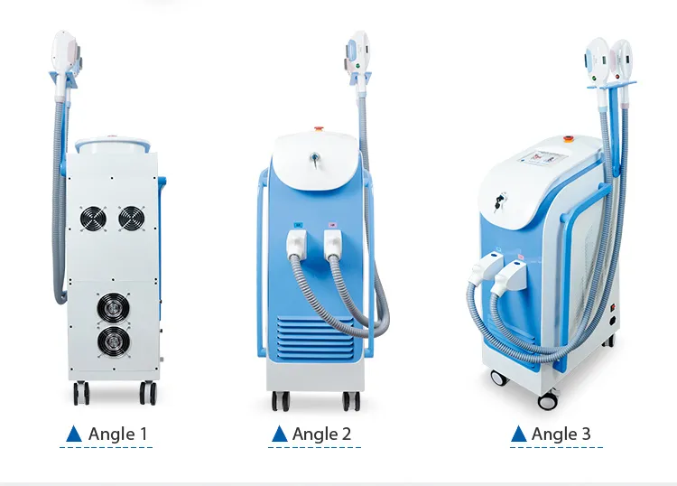 Dispositivo de Beleza Vertical, Dispositivo de Remoção de Cabelo a Laser Elétrico e Magnético Indolor, Dispositivo de Beleza para Remoção de Cabelo a Laser nas Cores Azul e Branco