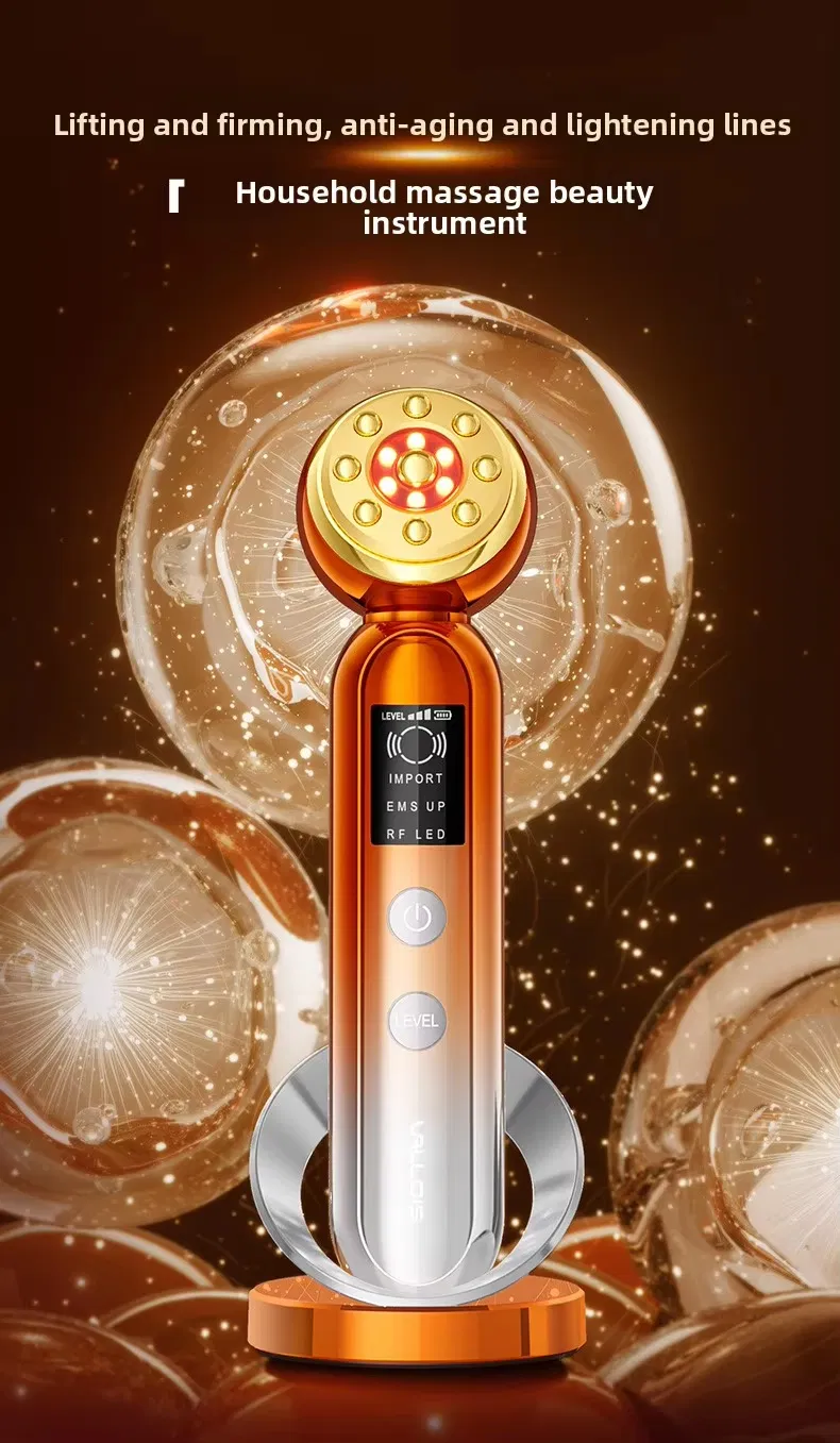 Dispositivo de Lifting Facial 3-in-1 com Terapia de Luz LED + EMS + RF