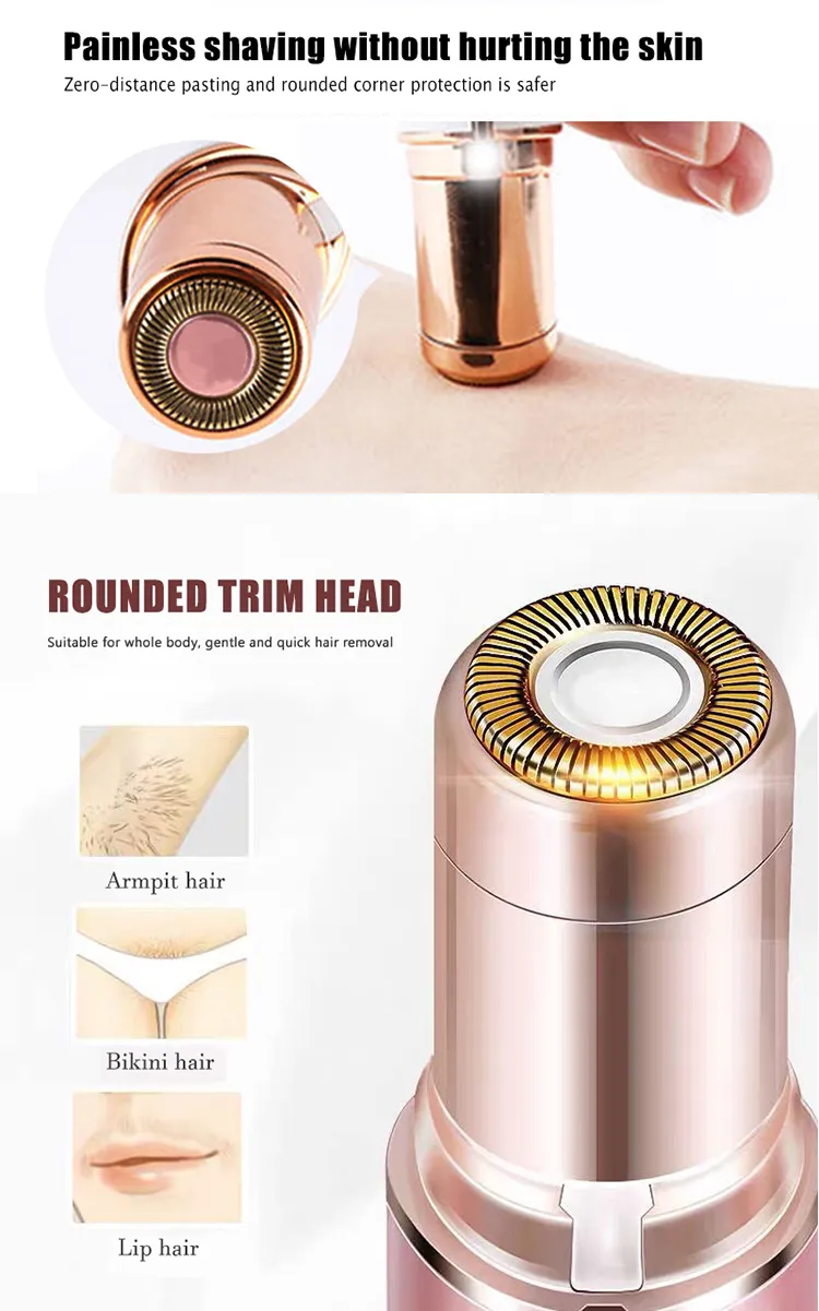 Mini Epilador Elétrico Portátil Caneta Remoção de Pelos Batom Sem Dor Aparador de Pelos de Bebê Remoção de Pelos do Rosto
