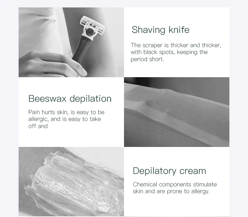 Removedor de pelos elétrico epilador, dispositivo de remoção de pelos a laser IPL mini de safira para uso doméstico SPA