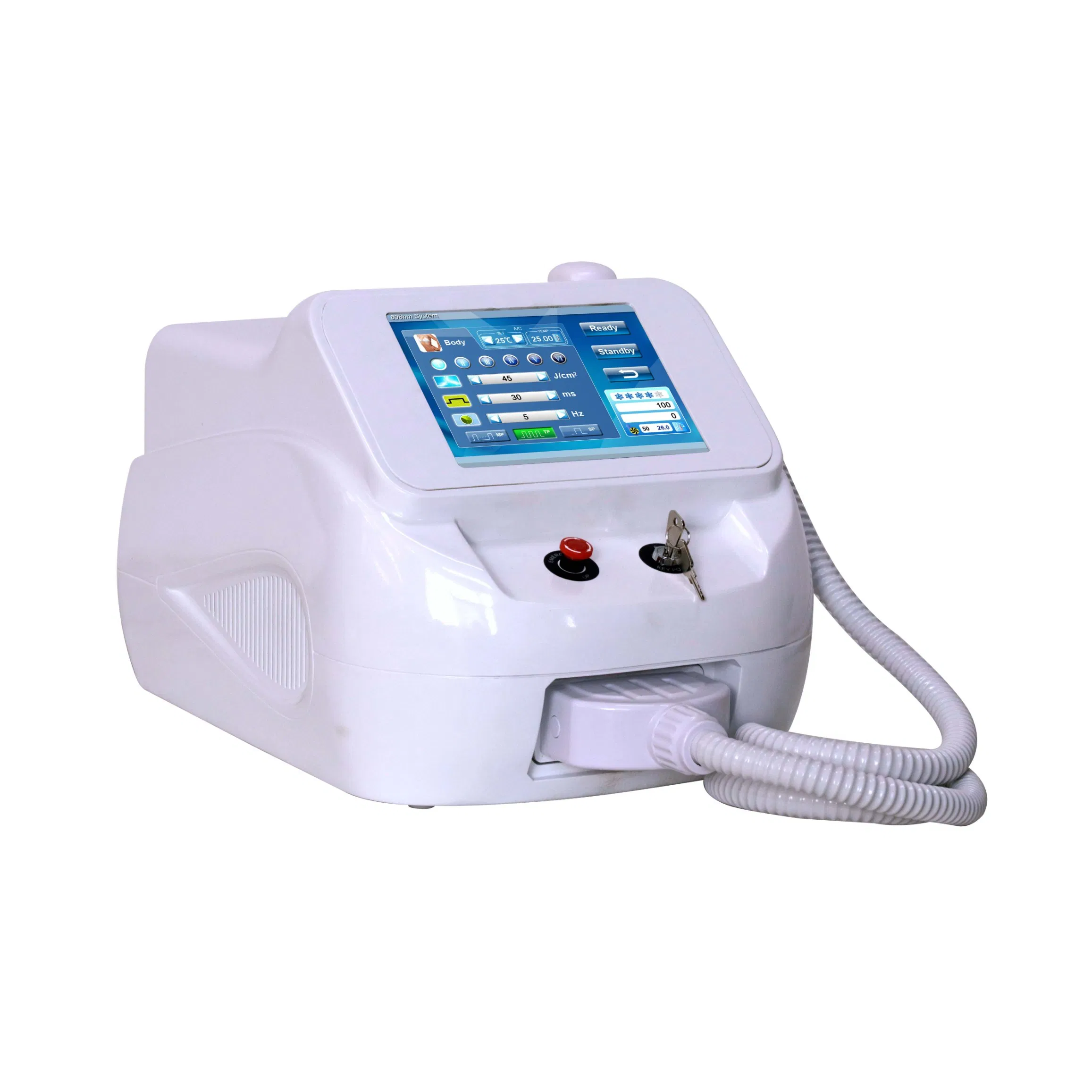 Máquina de Remoção de Pelos a Laser Diode Portátil Trio 755 808 1064 808 Epilação Permanente 808nm Dispositivo a Laser Diode