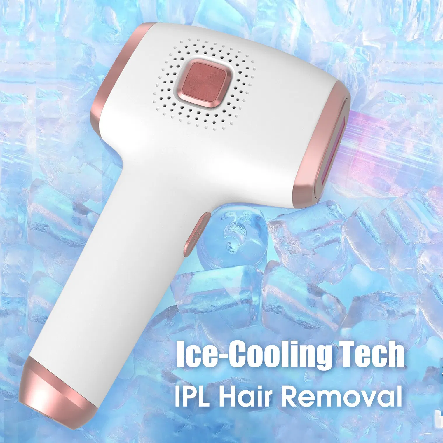 Removedor de pelos compacto multifuncional para rejuvenescimento da pele, epilador doméstico, OEM, certificado CE