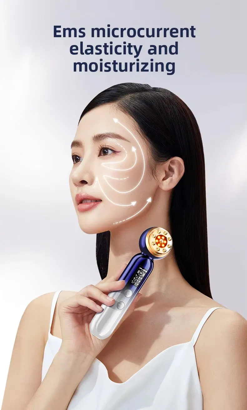 Dispositivo de Lifting Facial 3-in-1 com Terapia de Luz LED + EMS + RF