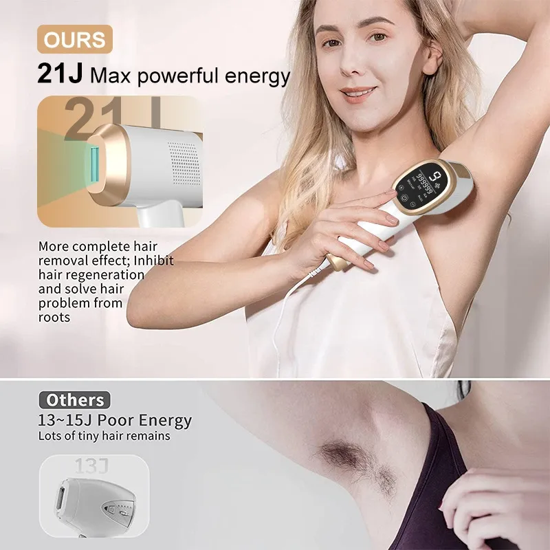 Portable Ice Hair Reduction Laser Hair Removal Beauty Device at-Home