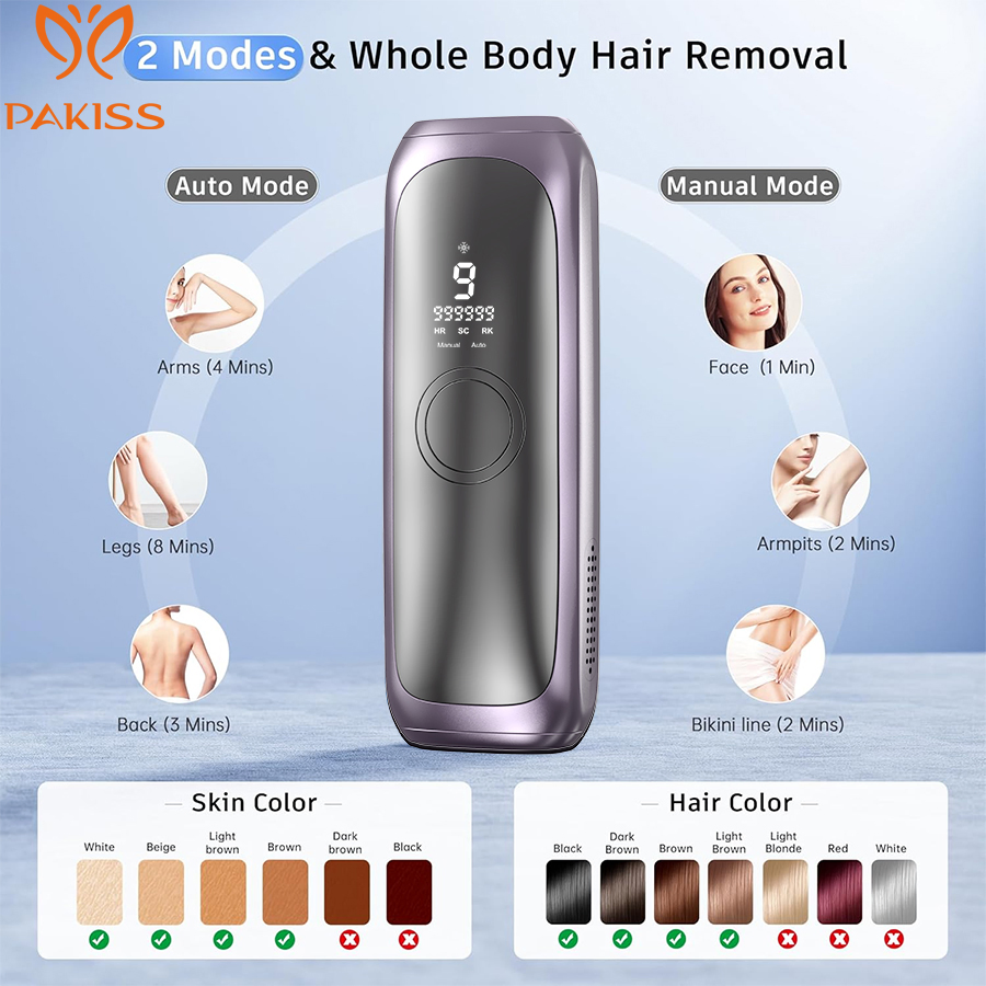 at-Home Permanent Sapphire Ice-Cooling IPL Hair Removal Device