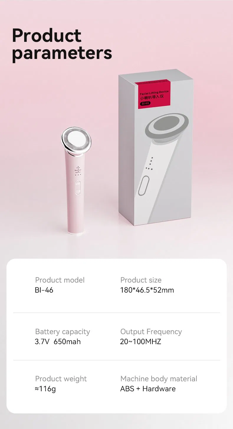 Fabricante OEM ODM 3-in-1multifunctional Dispositivo de Beleza para o Lar com Massajador Facial de Microcorrente para Levantamento de Rosto e Pescoço, Firmador de Pele