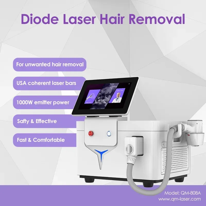 Máquina de Remoção de Pelos a Laser Diode QM-808A