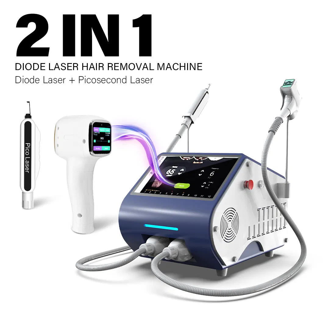 Melhor preço de laser ND YAG máquina profissional de remoção de pelos e tatuagens picosegundo