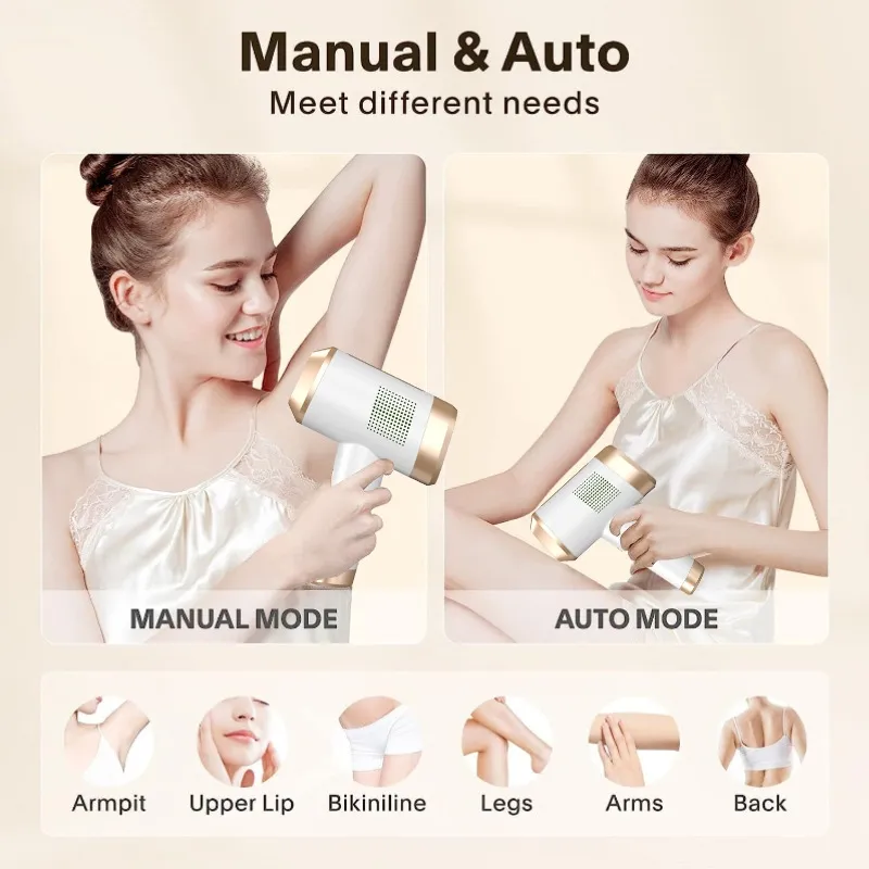 Portable Ice Hair Reduction Laser Hair Removal Beauty Device at-Home
