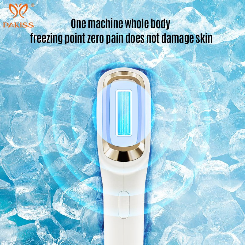 Dispositivo de Remoção de Pelos por IPL Pakiss Ice Cooling, 510nm-1200nm Comprimento de Onda Máquina de Remoção de Pelos a Laser IPL para Uso em Casa e Salão