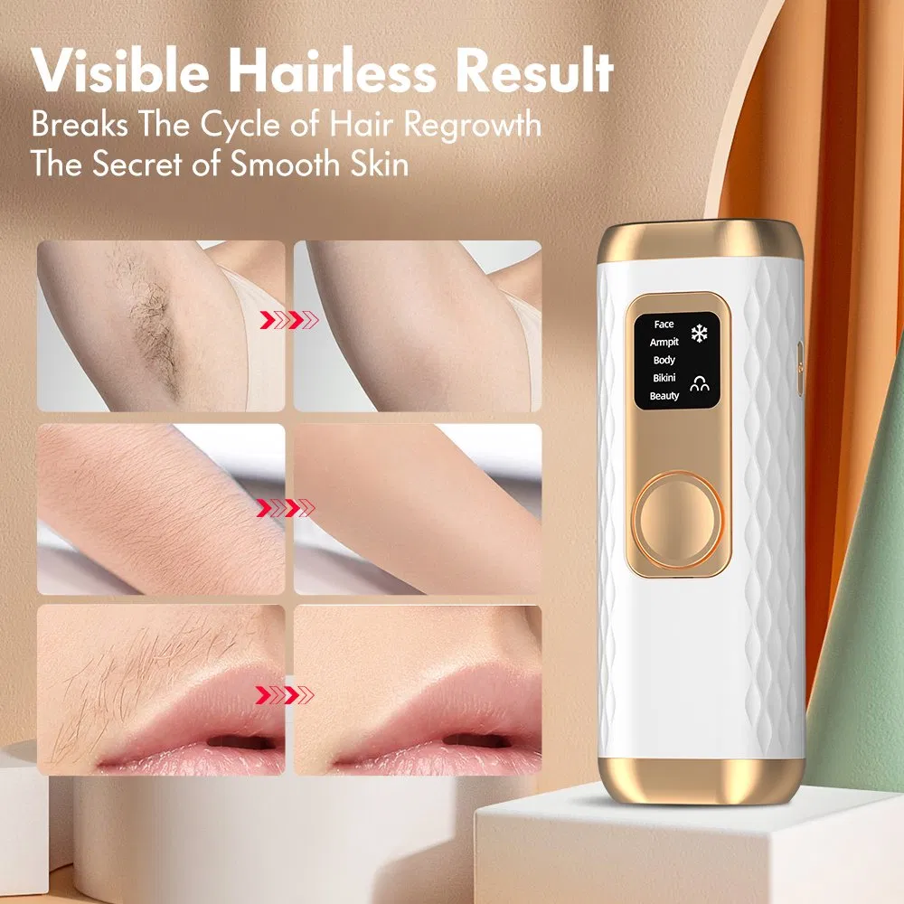 Máquina de Depilação a Laser IPL Multicolorida com Resfriamento a Gelo