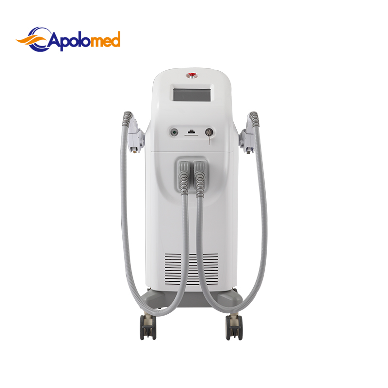 Equipamento de Beleza IPL com Duplas Alças para Remoção de Cabelo e Tratamento de Pele em Salão