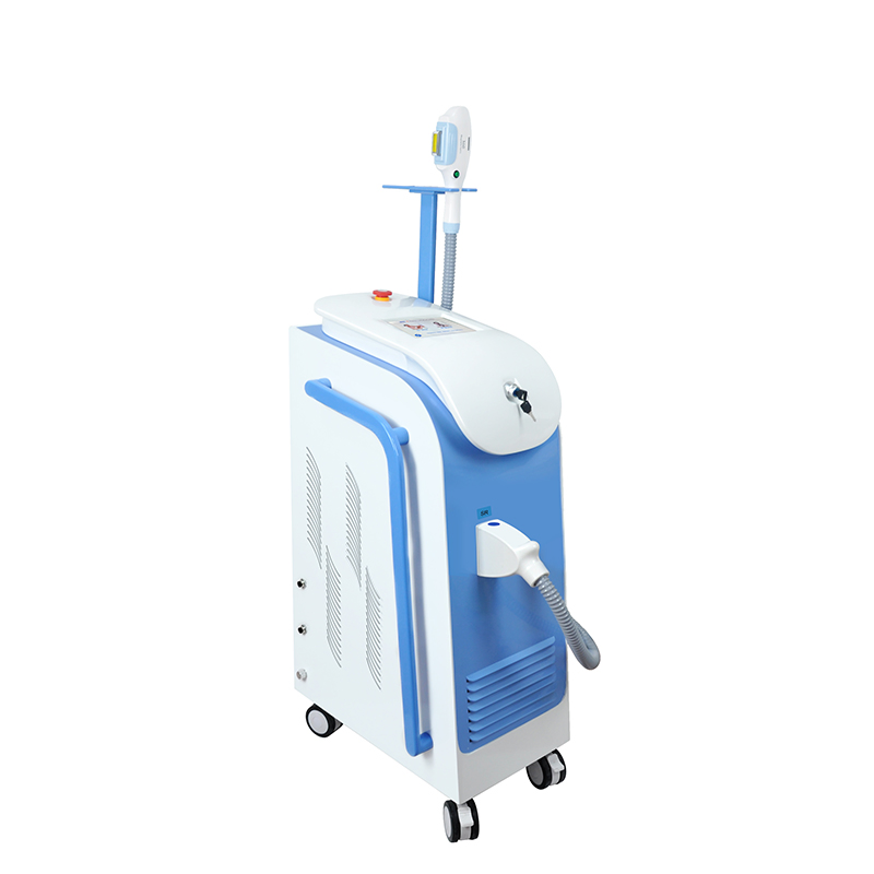 Dispositivo de Beleza Vertical, Dispositivo de Remoção de Cabelo a Laser Elétrico e Magnético Indolor, Dispositivo de Beleza para Remoção de Cabelo a Laser nas Cores Azul e Branco