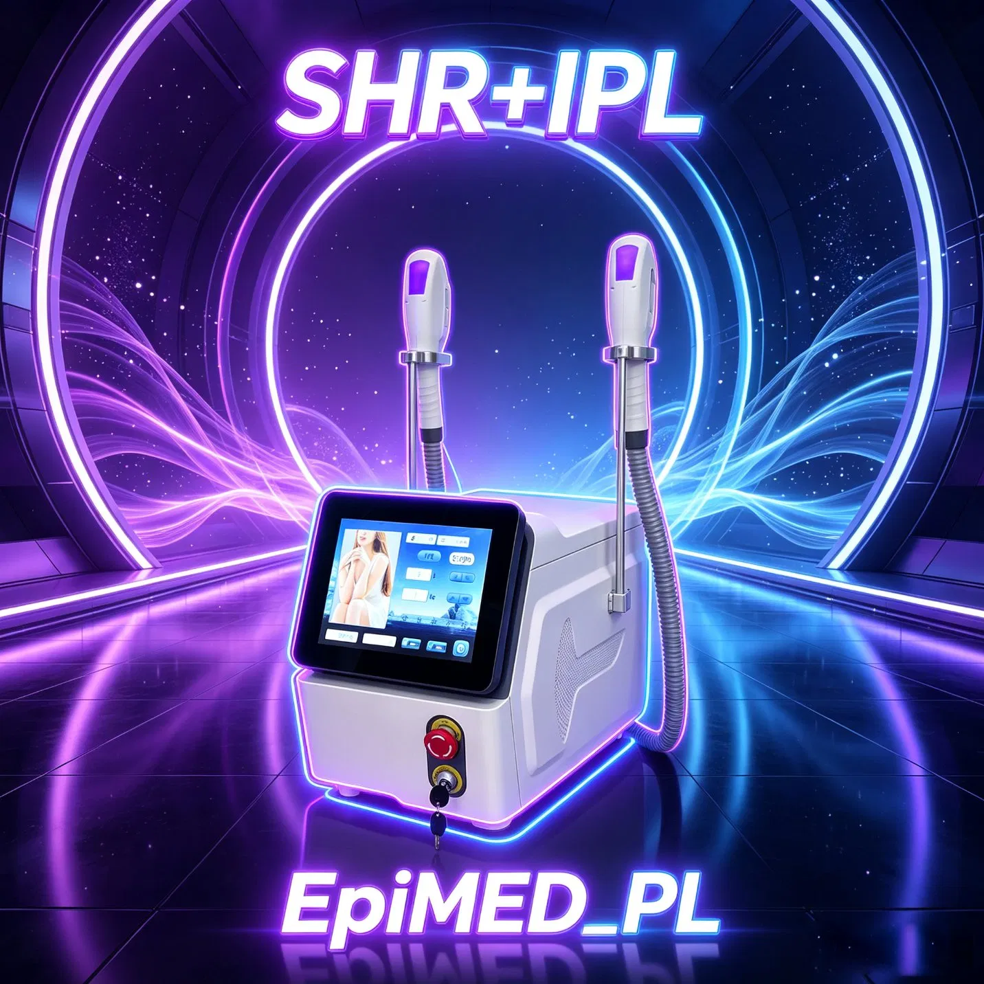 Smart IPL Hair Removal Device - Home Use, 5 Intensity Levels, Permanent Results, Easy to Operate
