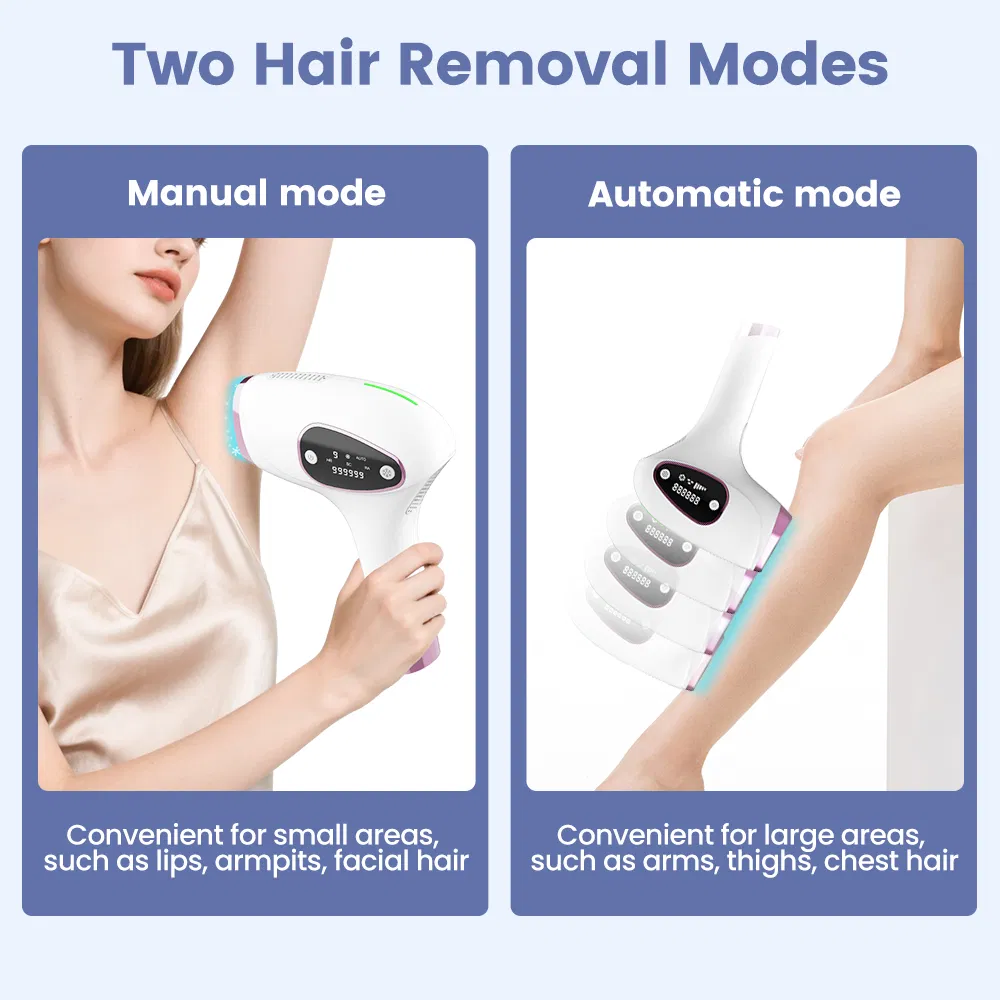 Dispositivo de Beleza para Remoção de Cabelo IPL Sem Dor e Portátil para Uso Doméstico