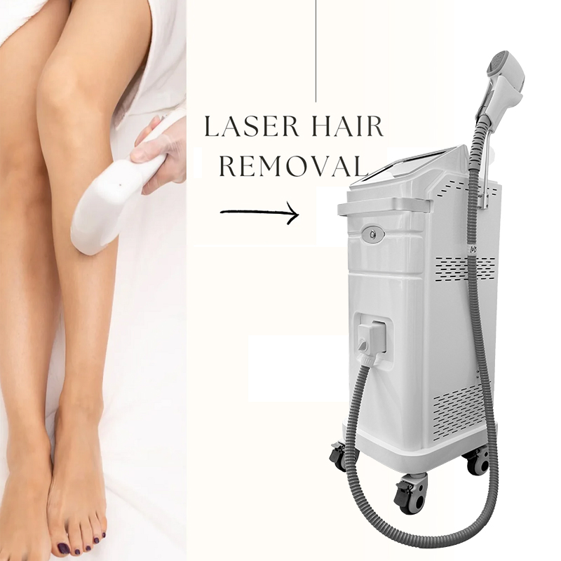 Equipamento de Salão de Beleza Epilador Corporal Depilação Laser Alexandrite 808 Máquina de Remoção de Pelo a Laser Diode