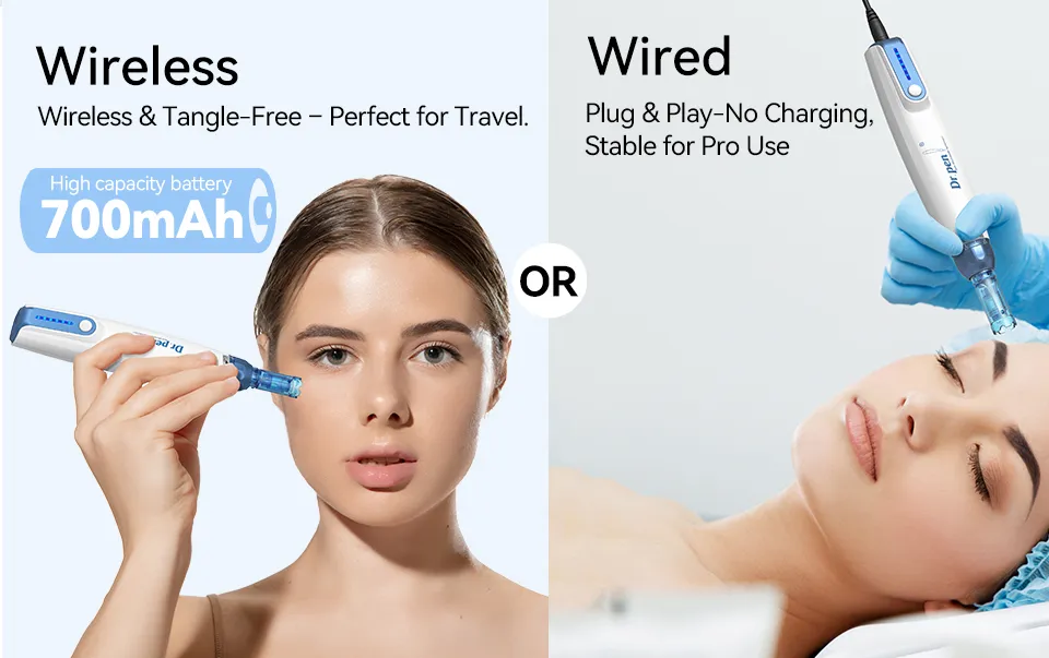 Dispositivo Avançado de Microneedling para Redução de Rugas e Crescimento Capilar