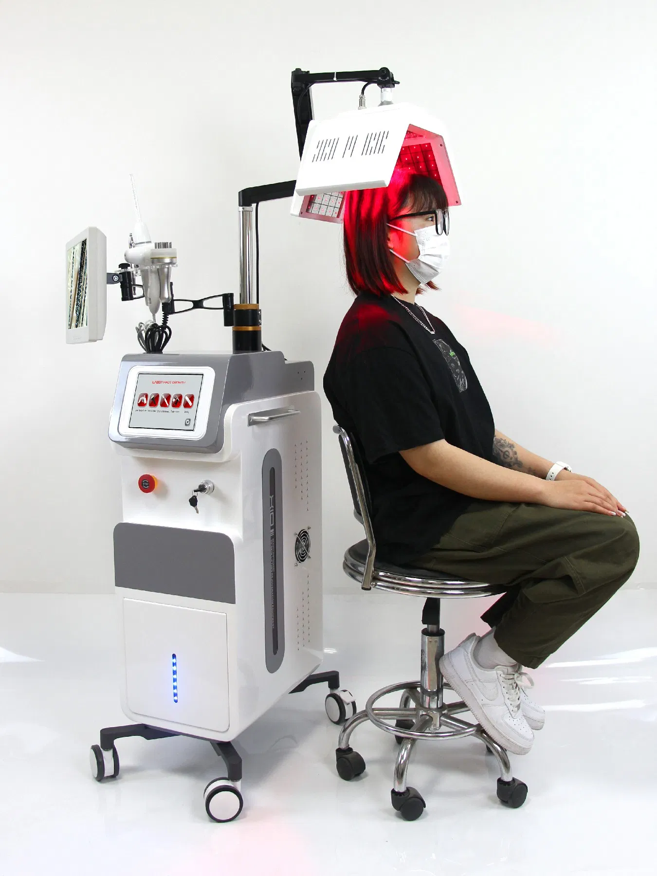 Dispositivo de Laser de Terapia Fotodinâmica Profissional Promove o Crescimento Capilar e Previne a Queda de Cabelo para Cabelos Mais Fortes e Saudáveis
