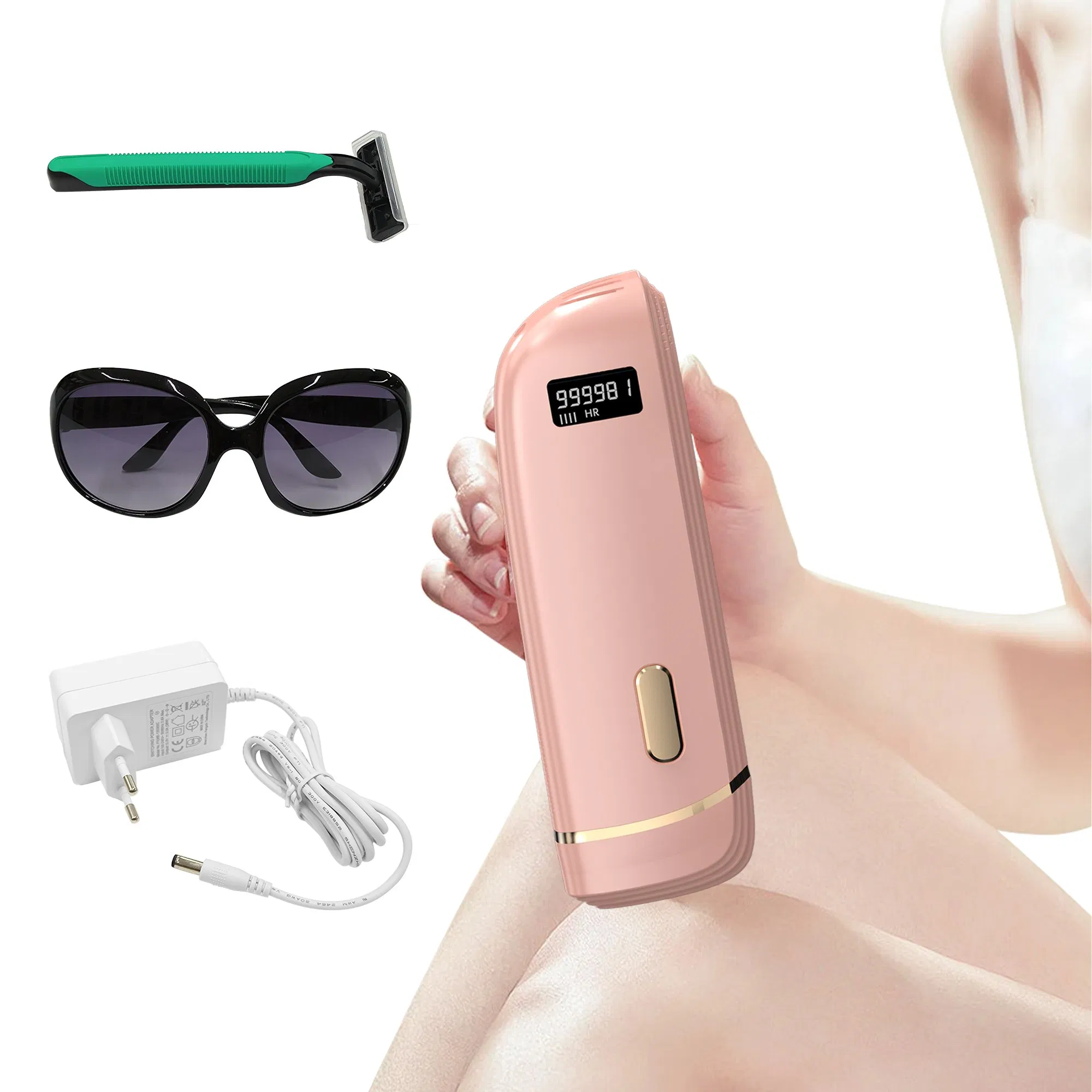Máquina de Remoção de Cabelo Myvane Laser Rejuvenescimento da Pele Mini Epilador Luz Pulsada