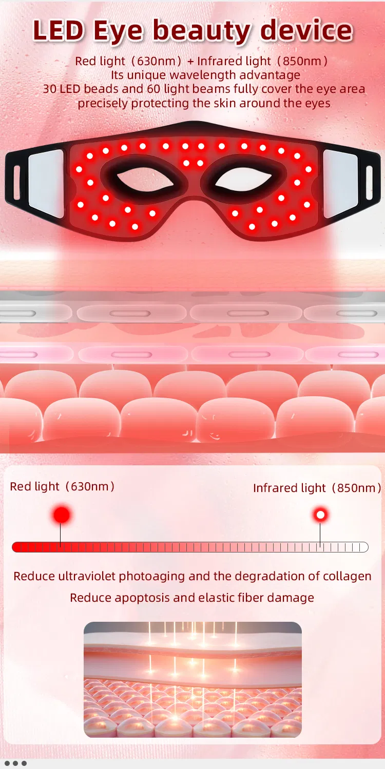 Dispositivo de Máscara Facial para Terapia de Luz Vermelha LED