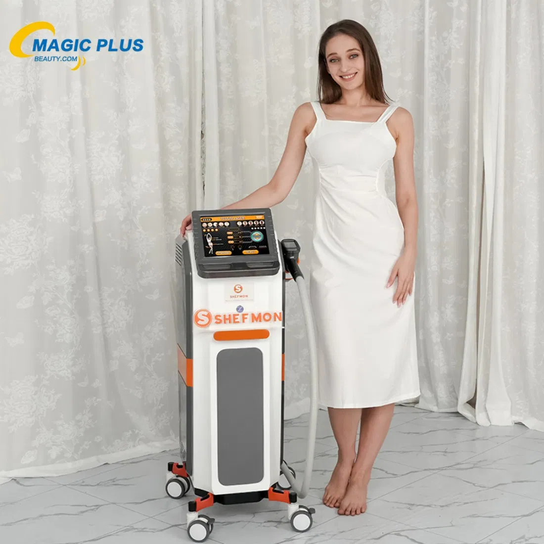 Equipamento de Beleza para Remoção de Cabelo Permanente de Três Comprimentos de Onda 808/755/1064nm Equipamento de Beleza a Laser para Remoção de Cabelo a Laser em Salão
