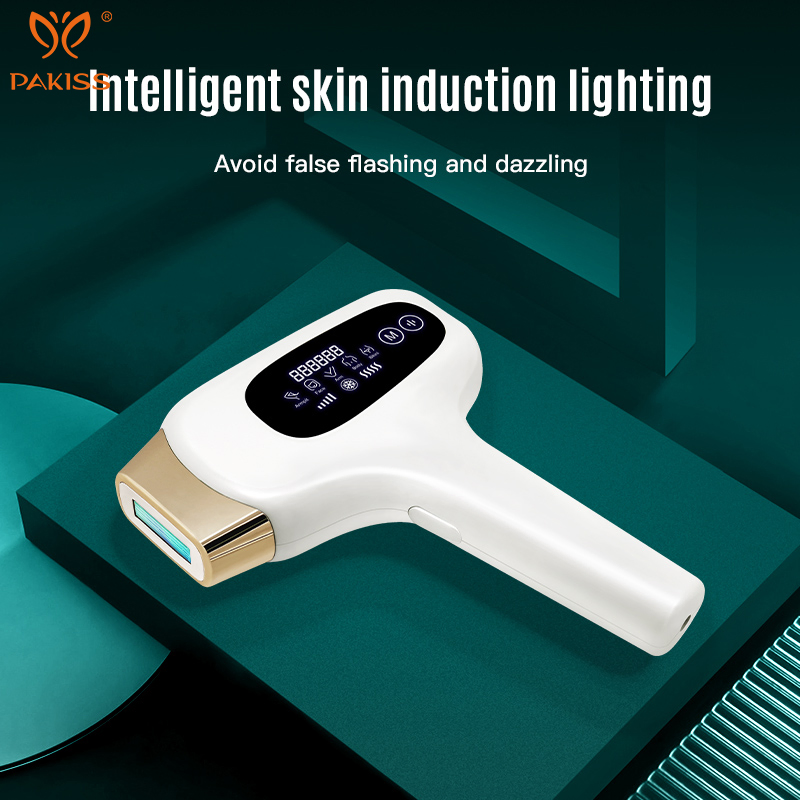 Dispositivo de Remoção de Pelos por IPL Pakiss Ice Cooling, 510nm-1200nm Comprimento de Onda Máquina de Remoção de Pelos a Laser IPL para Uso em Casa e Salão