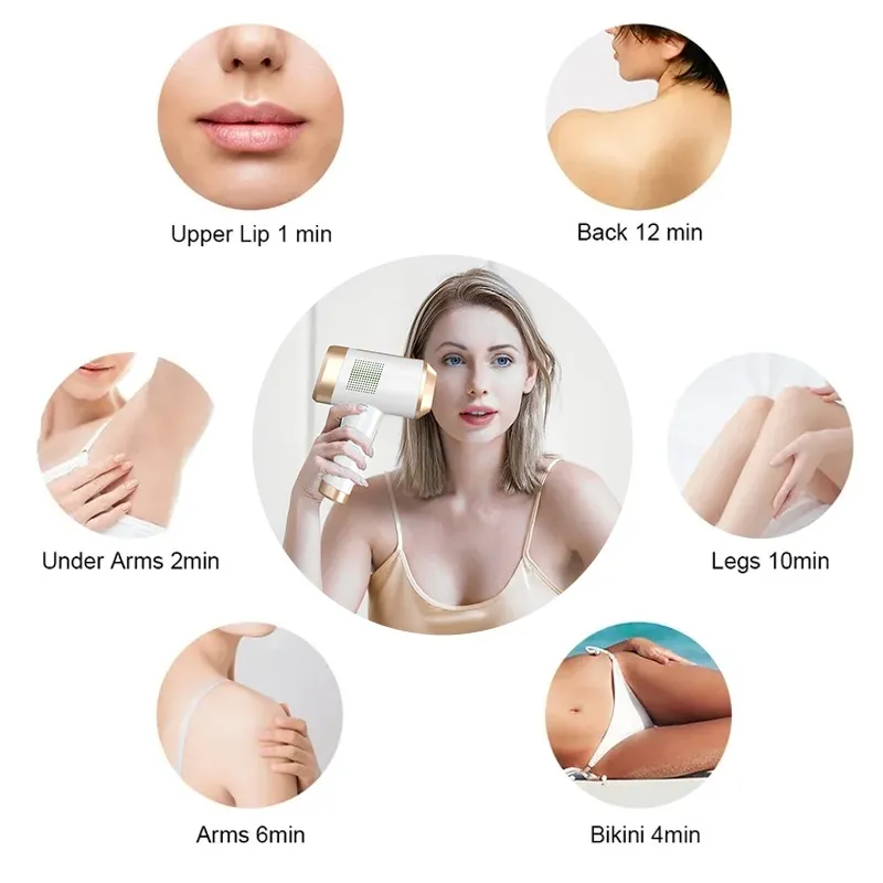 Dispositivo de Remoção de Pelo a Laser com Resfriamento de Safira IPL
