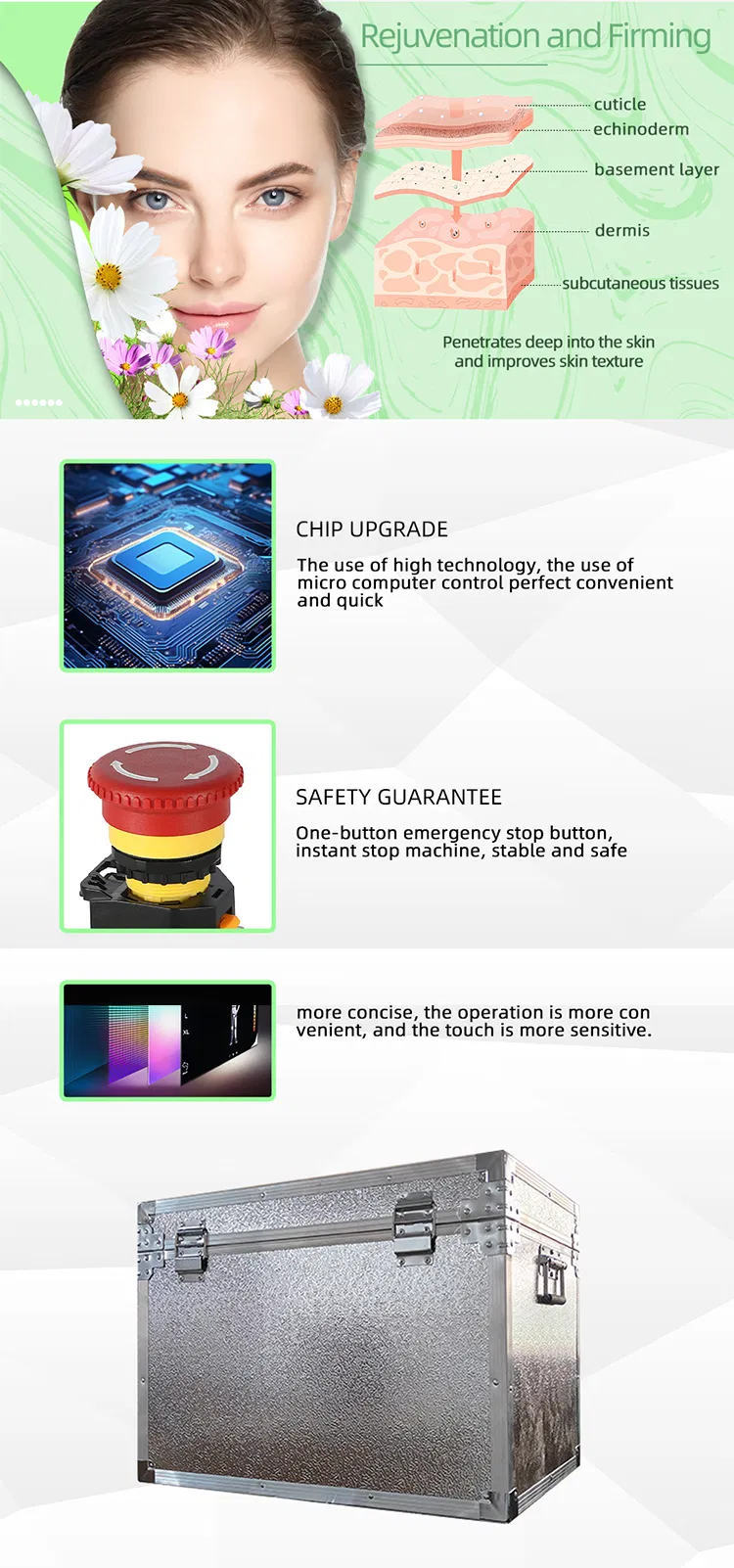 Detalhes da Máquina de Remoção de Pelo