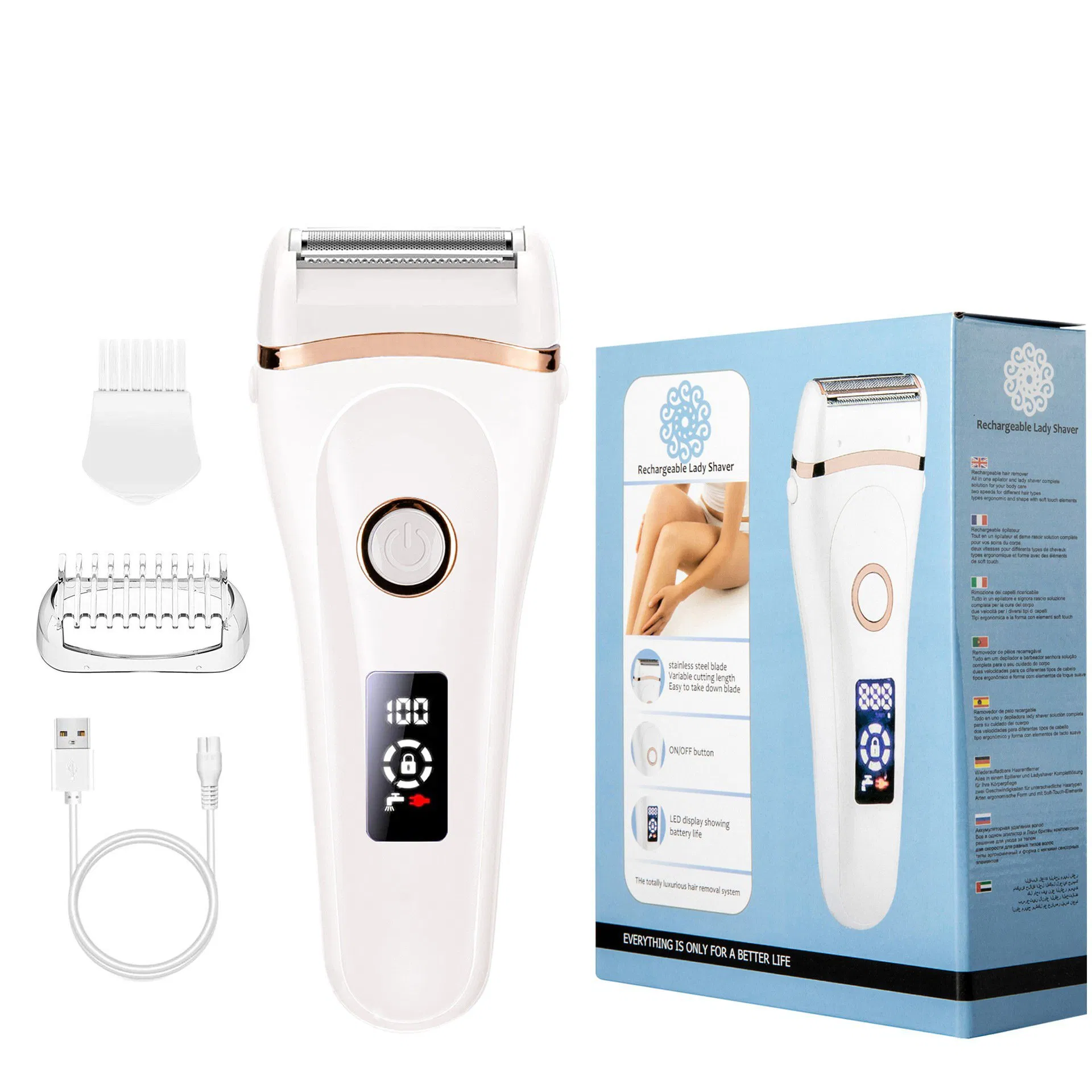 Dispositivo de Remoção de Cabelo a Laser para Mulheres e Homens, Remoção de Cabelo Permanente IPL