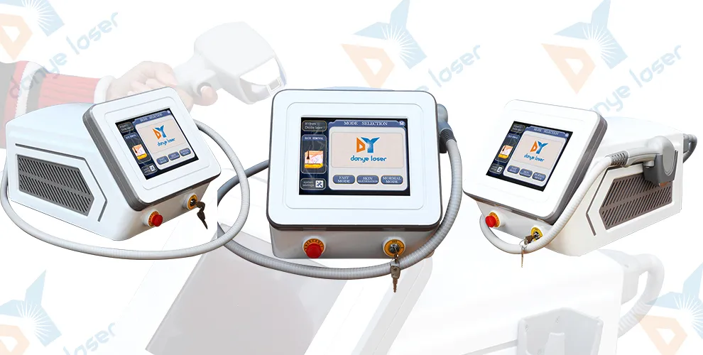 Dispositivo de Remoção de Cabelo a Laser Portátil da Alemanha para Hospitais Médicos 600W Tripla Onda 755 808 1064