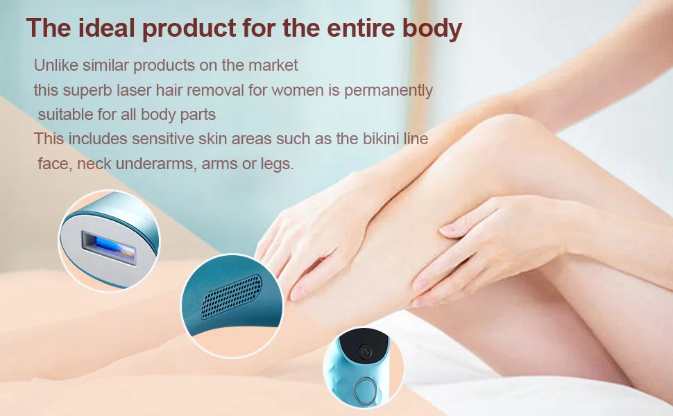 Dispositivo de Remoção de Cabelo a Laser para Uso Doméstico com Resfriamento a Gelo IPL