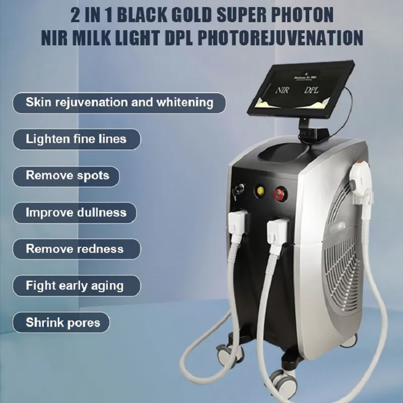 Máquina profissional IPL Dpl para remoção de pelos, rejuvenescimento da pele e pigmentação