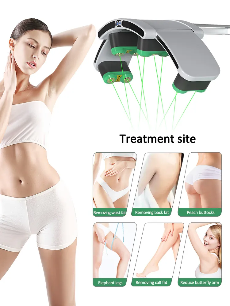 10d 532nm Dispositivo de Slimming a Laser para Redução de Celulite e Perda de Peso